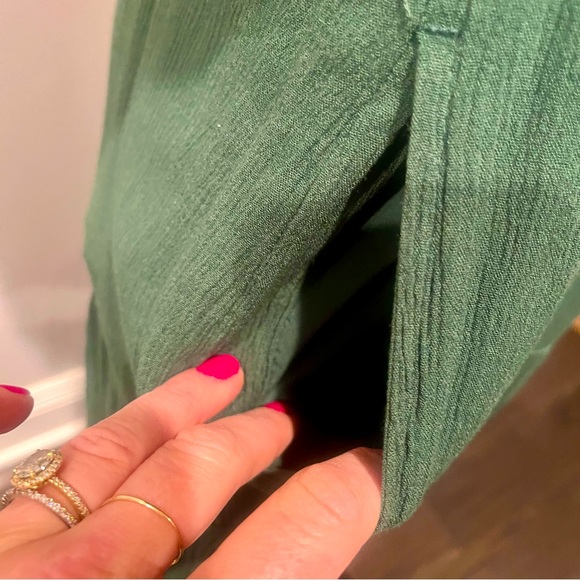 Abercrombie & Fitch Puff Sleeve Smocked Midi Dress - Picture 8 of 16